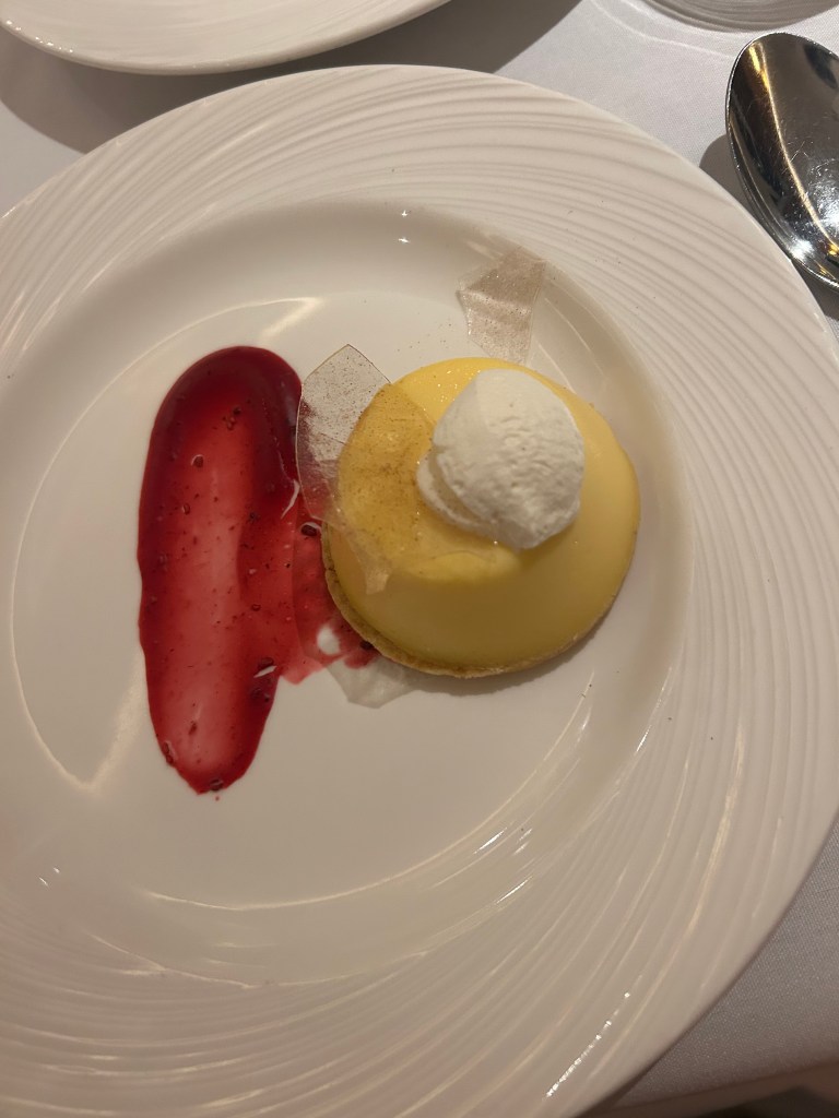 Dessert in main dining room on Black Tie celebration night