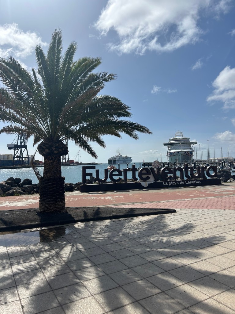 Fuerteventura sign in port