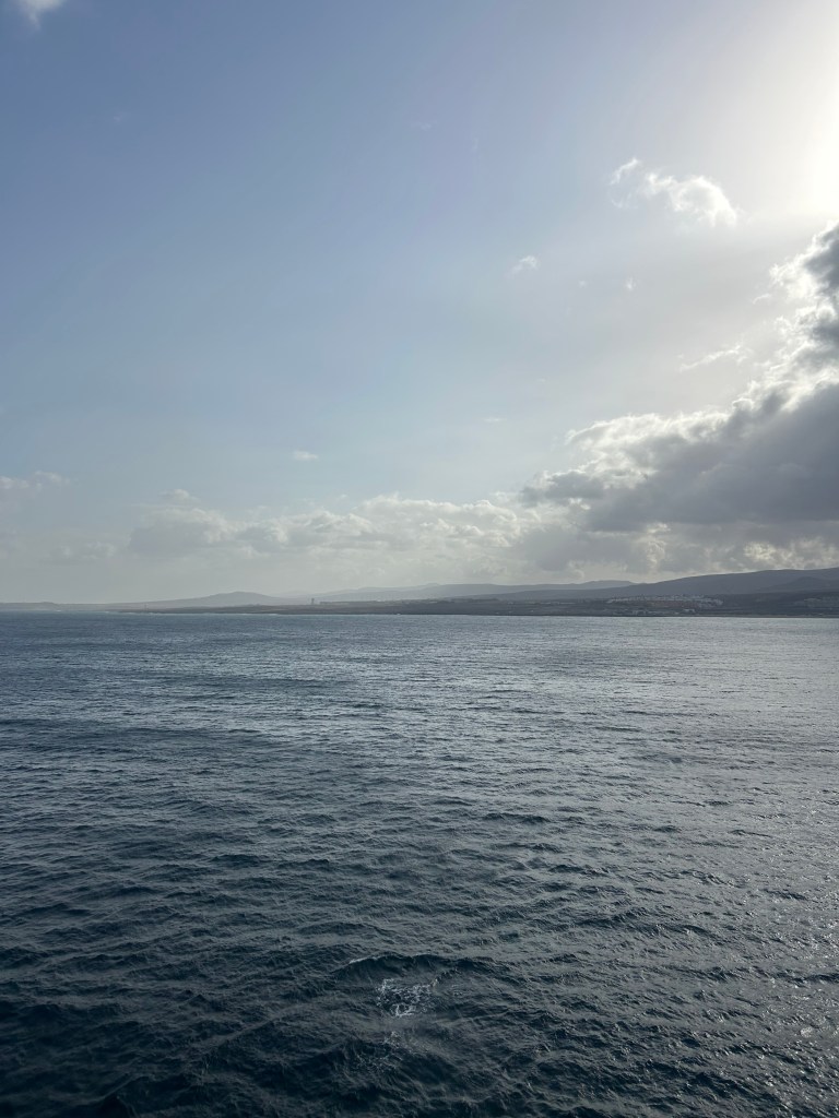Views as P&O Azura was leaving Fuerteventura